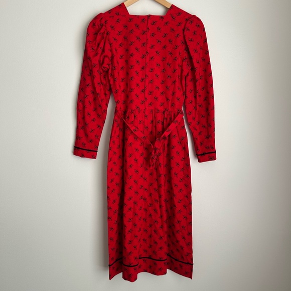 Vintage Lanz Originals Cottagecore Midi Trachten Dress Size 5/6 - Picture 5 of 7